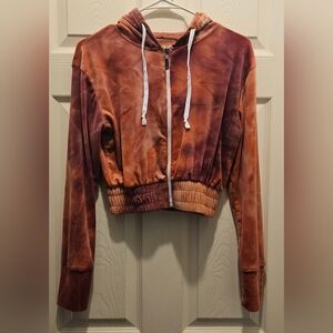 Velour Cropped Jacket
